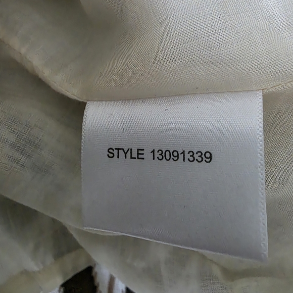 Tory Burch Geometric A-Line Skirt in Brown and Yellow - Picture 4 of 4